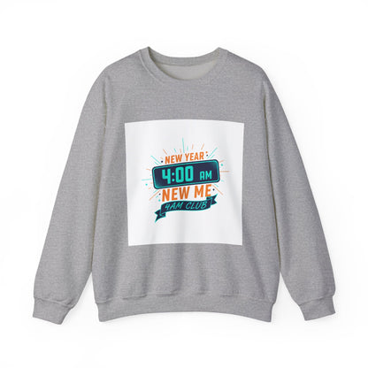 New Year 4:00 AM New Me Crewneck Sweatshirt | Holiday Apparel, Festive Sweater Look