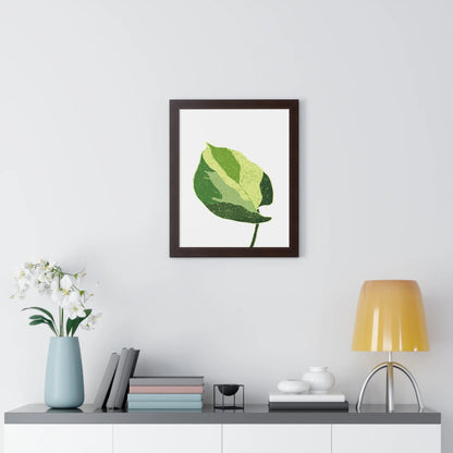 Manjula Pothos Illustrated Framed Print – Botanical Wall Art
