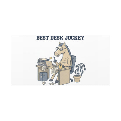 Best Desk Jockey Canvas, Workhorse Office Art | Corporate Burnout Parody