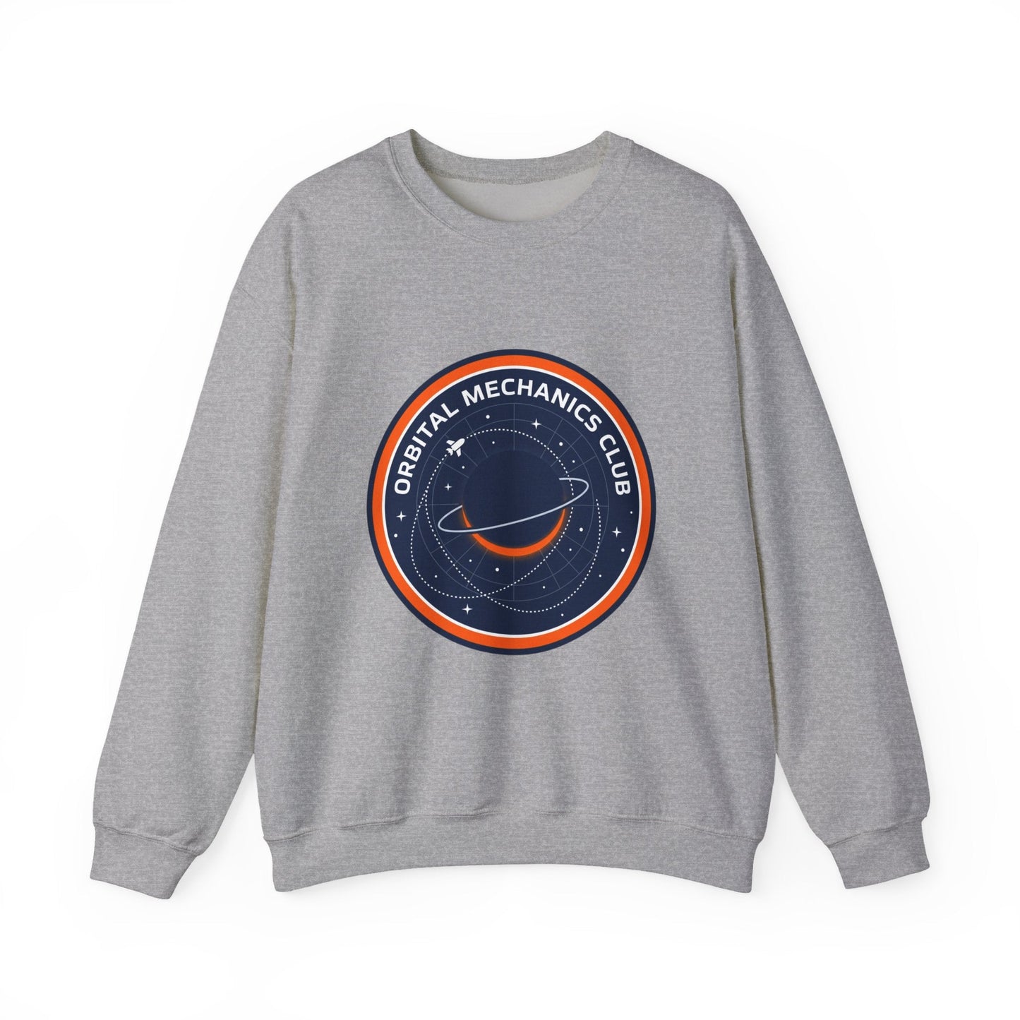 Orbital Mechanics Club Sweatshirt | mission patch, space science