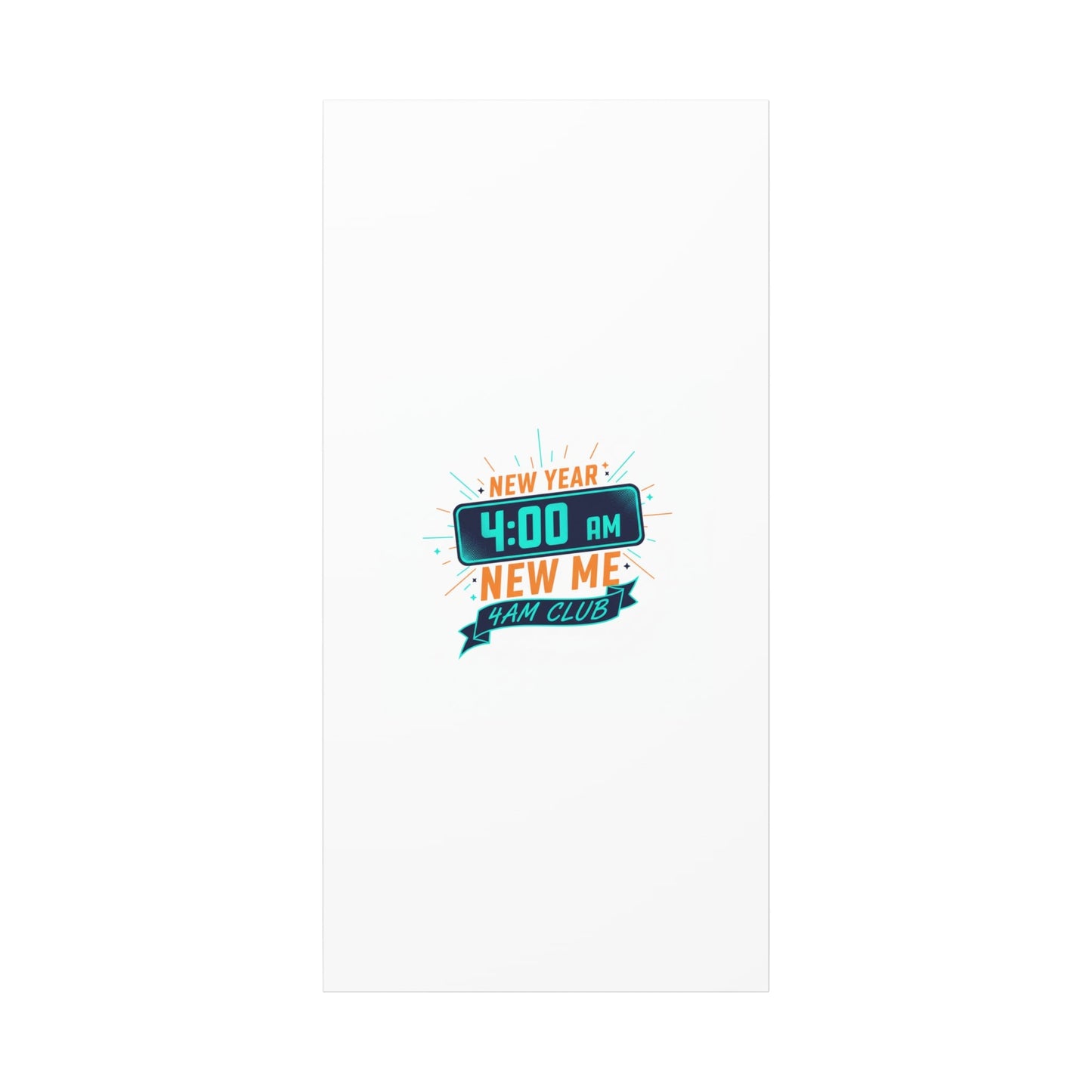 4AM Club New Year Graphic Canvas | Holiday Party Novelty, Festive New Year Decor