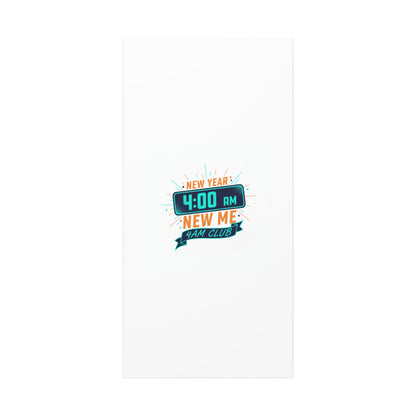 4AM Club New Year Graphic Canvas | Holiday Party Novelty, Festive New Year Decor