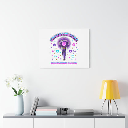 Comeback Mode Lightstick Canvas | K-pop Comeback, Streaming Squad
