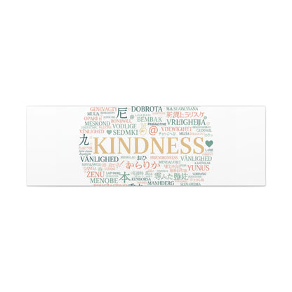 Kindness Word Cloud Canvas | Fresh Start Minimalist Wall Art