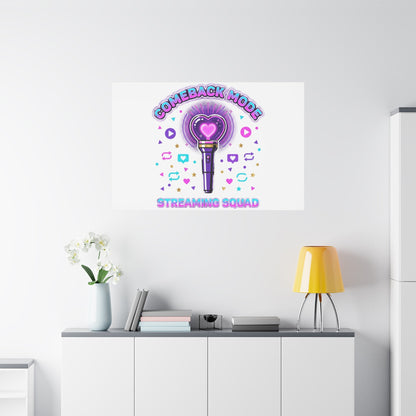 Comeback Mode Lightstick Canvas | K-pop Comeback, Streaming Squad
