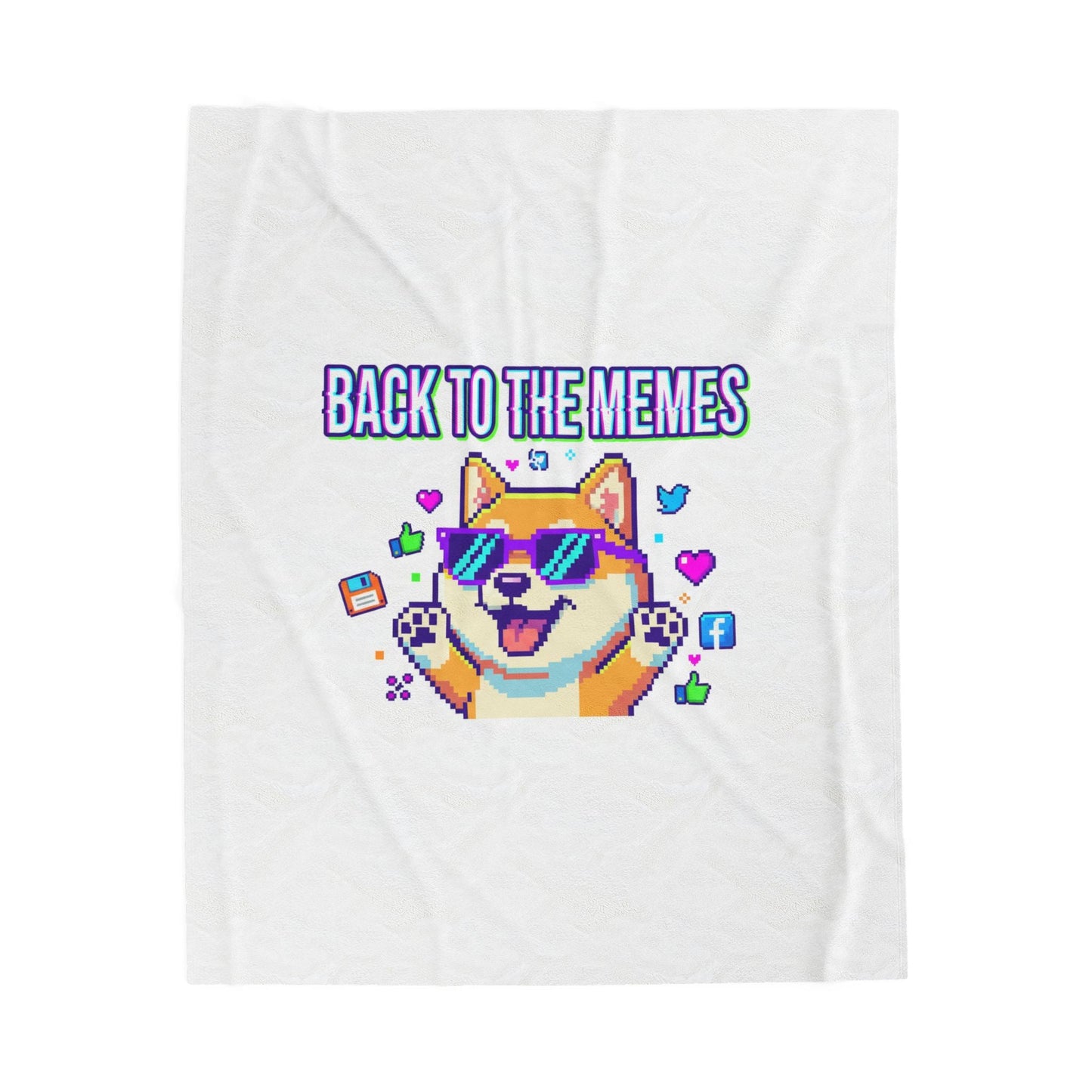 Back to the Memes Velveteen Plush Blanket | meme throwback, 2000s internet