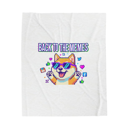 Back to the Memes Velveteen Plush Blanket | meme throwback, 2000s internet