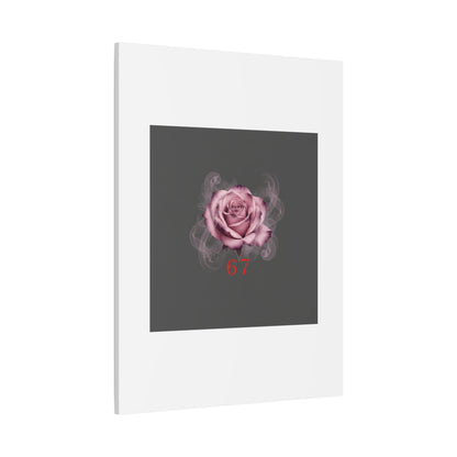 6 7 Valentine's Canvas | Viral Gothic Rose Wall Art | 6 7 Meaning Dark Romance