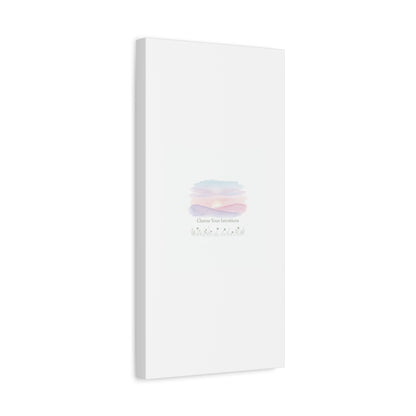 Choose Your Intentions Canvas, soft wellness poster, pastel gradient mindfulness art
