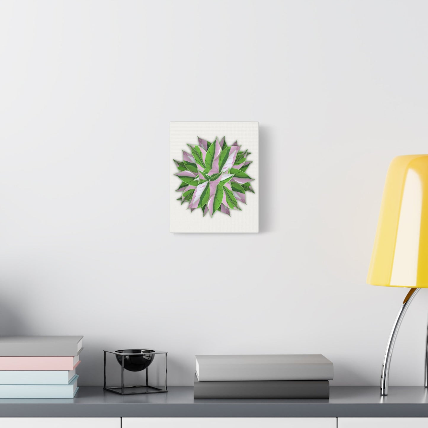 Syngonium Tricolor Pattern Canvas Print – Botanical Wall Art