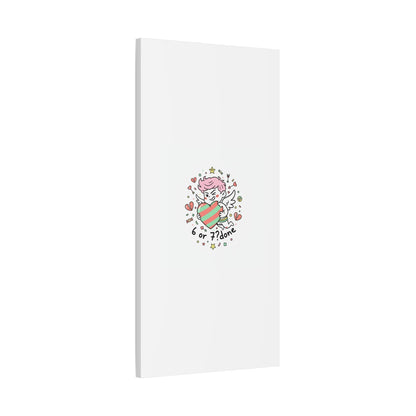 Weird Cupid heart illustration Canvas | Weird Valentine, quirky chaotic love