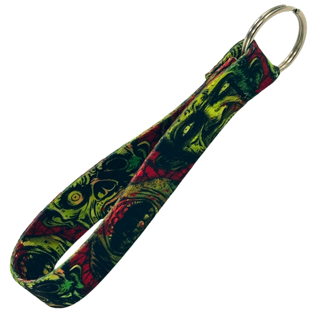 Zombie Key Fob, Perfect for backpack or purse. Goth Fashion