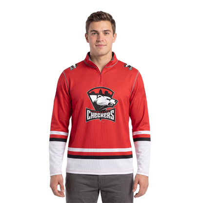 Charlotte Checkers AHL Licensed Replica Jersey Performance 1/4 Zip