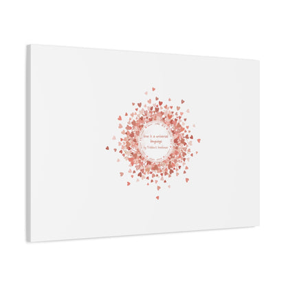 Tiny Heart Confetti Canvas | Matte Stretched Wall Art