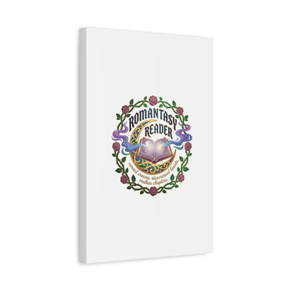Romantasy Reader Canvas Print | enchanted bookish celestial gothic