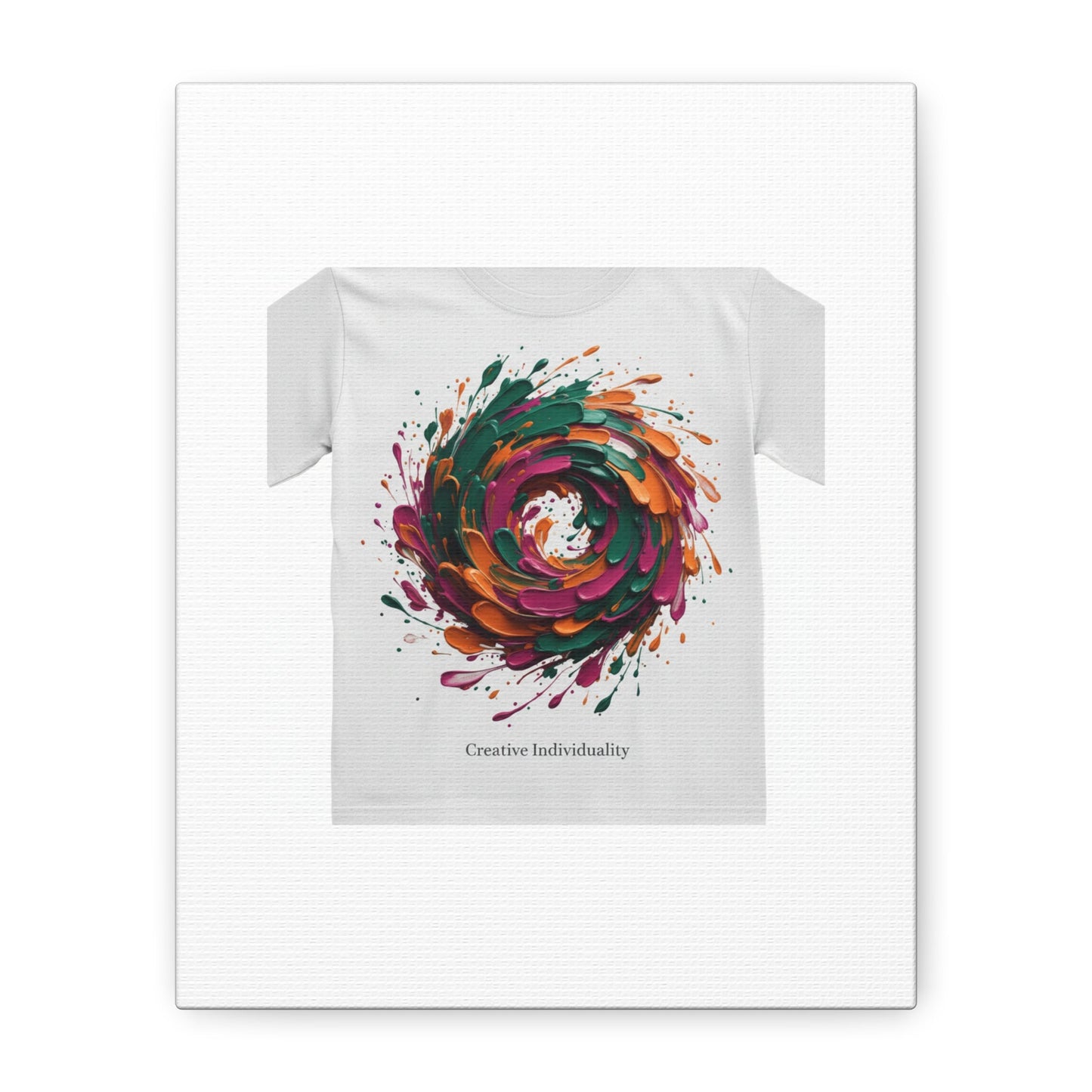 Painterly Abstract Floral Swirl Canvas | Matte Stretched Canvas