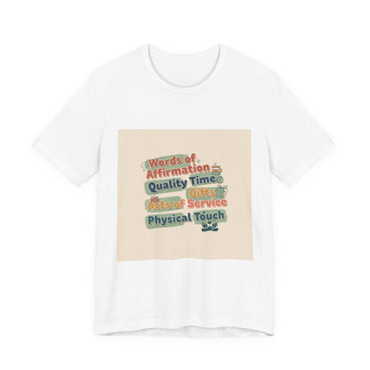 Love Languages Meme T-Shirt | acts of snacks, quiet love, relationship humor