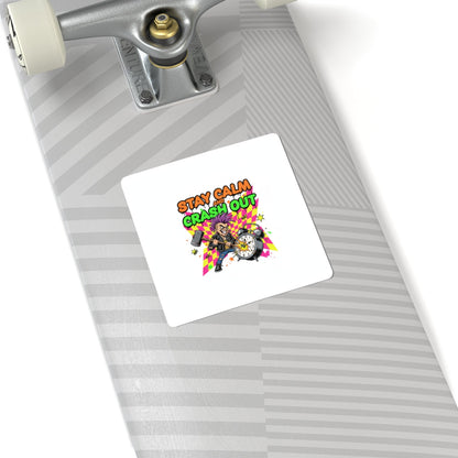 Crash Out Sticker | meltdown sticker, high stress design