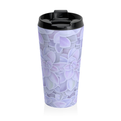Graptopetalum Murasaki Succulent 15 oz Vacuum Insulated Stainless Steel Travel Tumbler