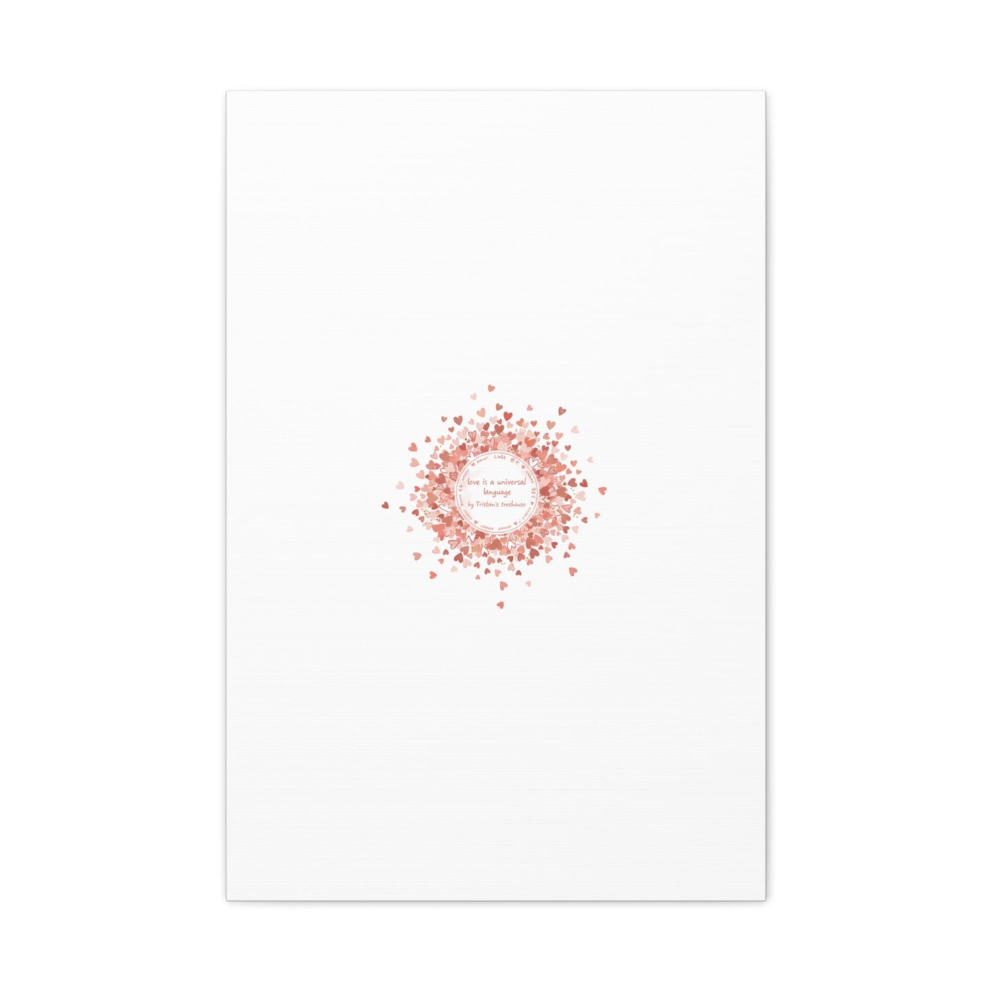 Tiny Heart Confetti Canvas | Matte Stretched Wall Art