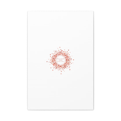 Tiny Heart Confetti Canvas | Matte Stretched Wall Art