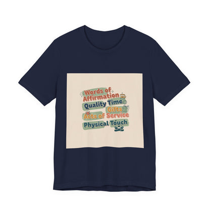 Love Languages Meme T-Shirt | acts of snacks, quiet love, relationship humor