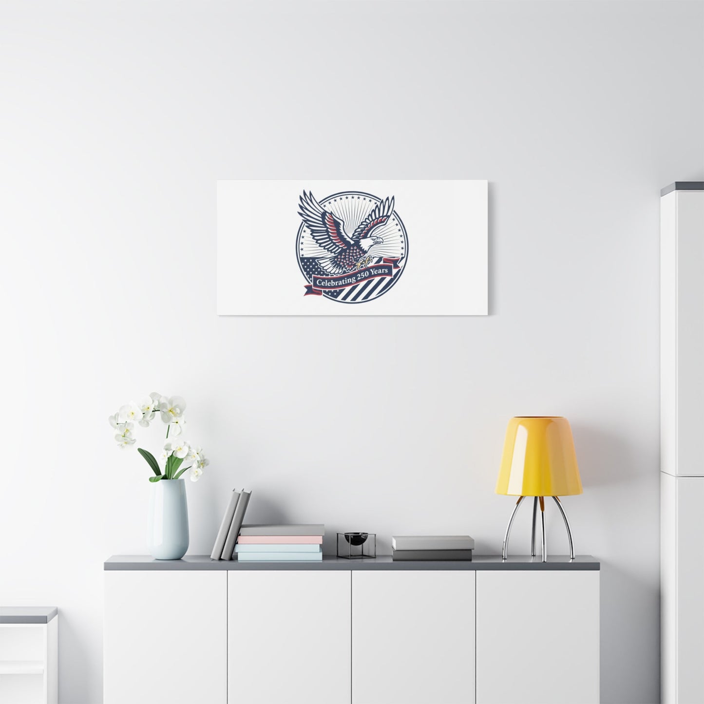 250th Anniversary Eagle Emblem Canvas | Semiquincentennial Americana