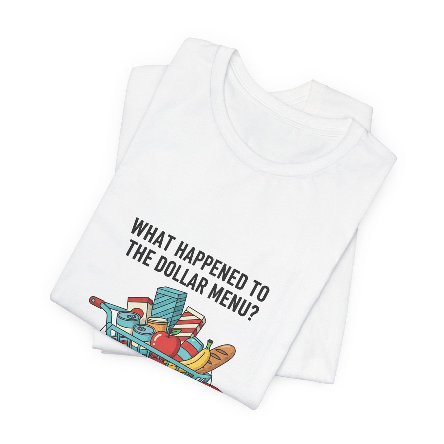What Happened to the Dollar Menu Tee | grocery prices shirt, budget humor