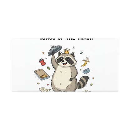 Kings of the Trash Canvas, Raccoon Doodle | Trash Panda, Goofy Critter Art