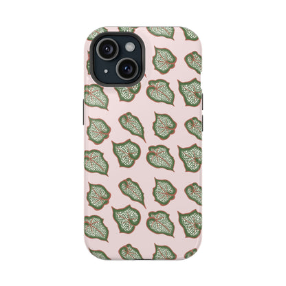 Begonia Pattern Phone Case – Dual Layer Protective Cover