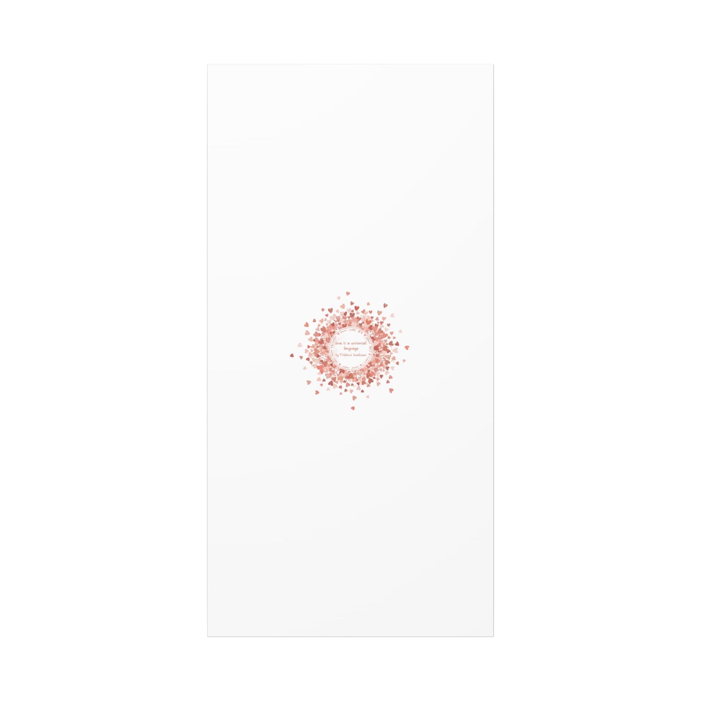 Tiny Heart Confetti Canvas | Matte Stretched Wall Art