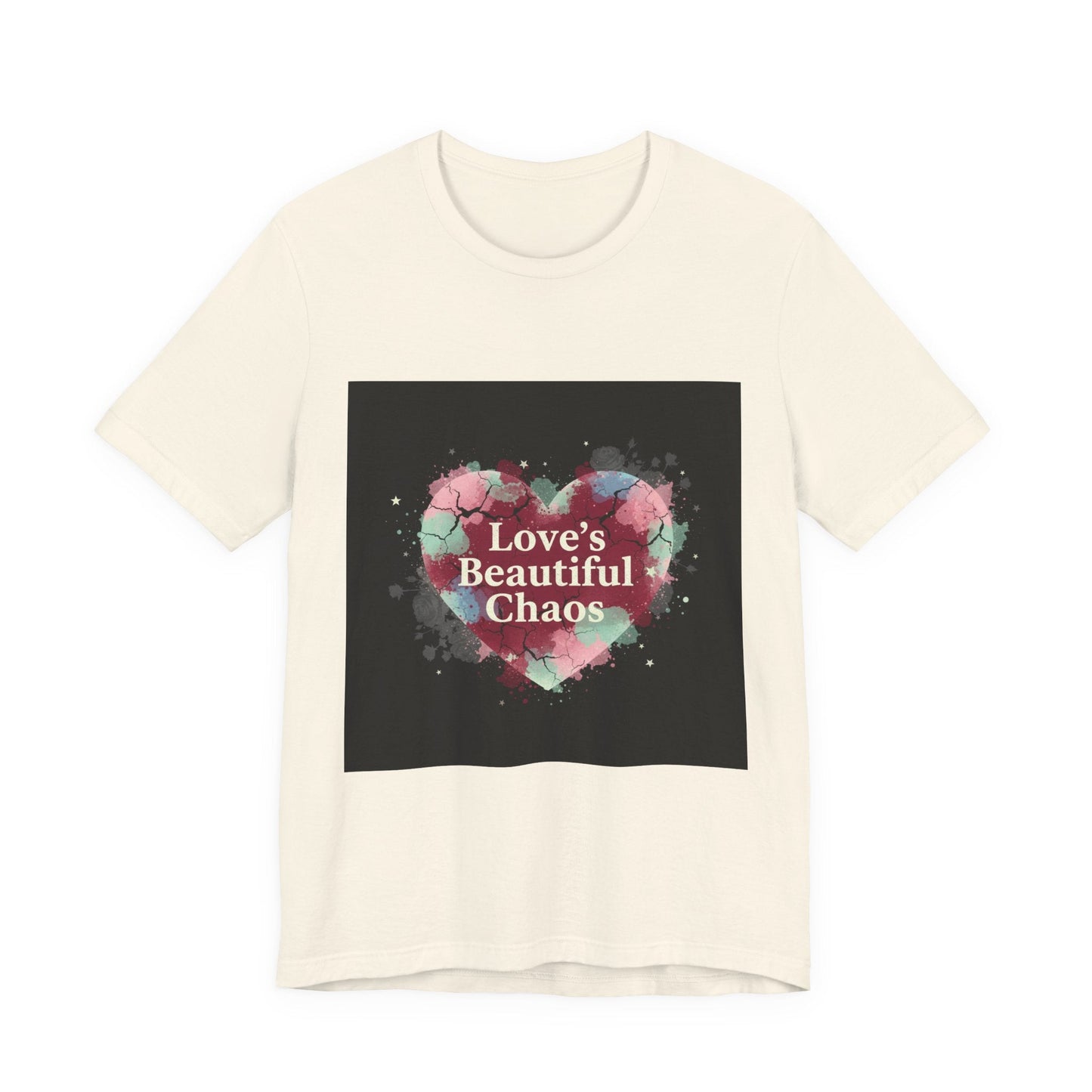 Love's Beautiful Chaos Tee | grunge heart shirt, distressed love tee