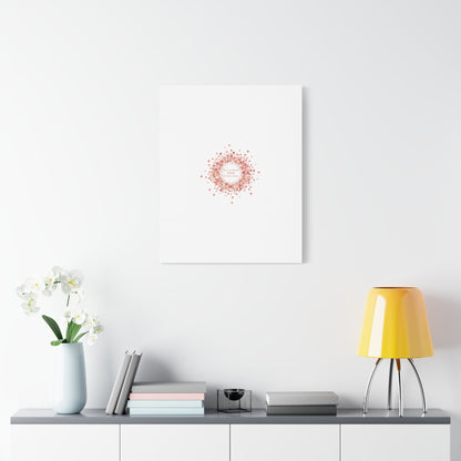 Tiny Heart Confetti Canvas | Matte Stretched Wall Art