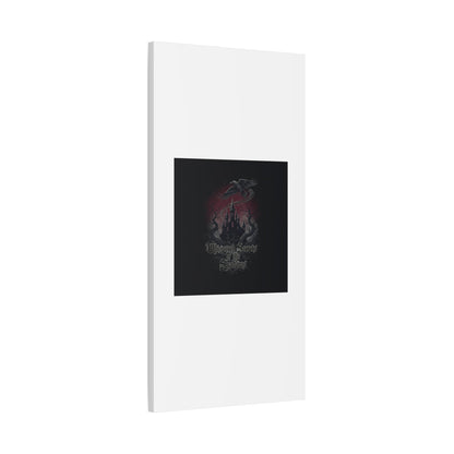 Whispered Secrets of the Shadows Castle Wall Art, Matte Canvas | Gothic Medieval Decor