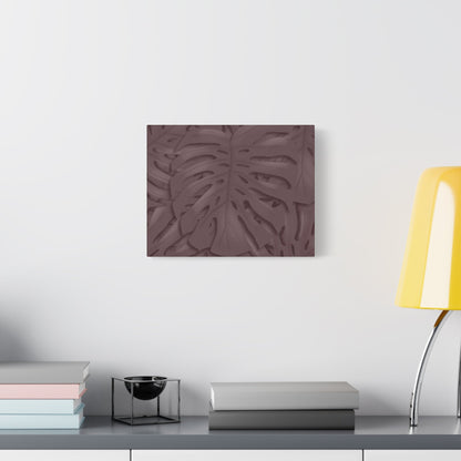 Merlot Monstera Canvas Print – Botanical Wall Art