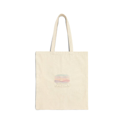 gentle intentions tote | pastel gradient mindfulness, soft wellness accessory