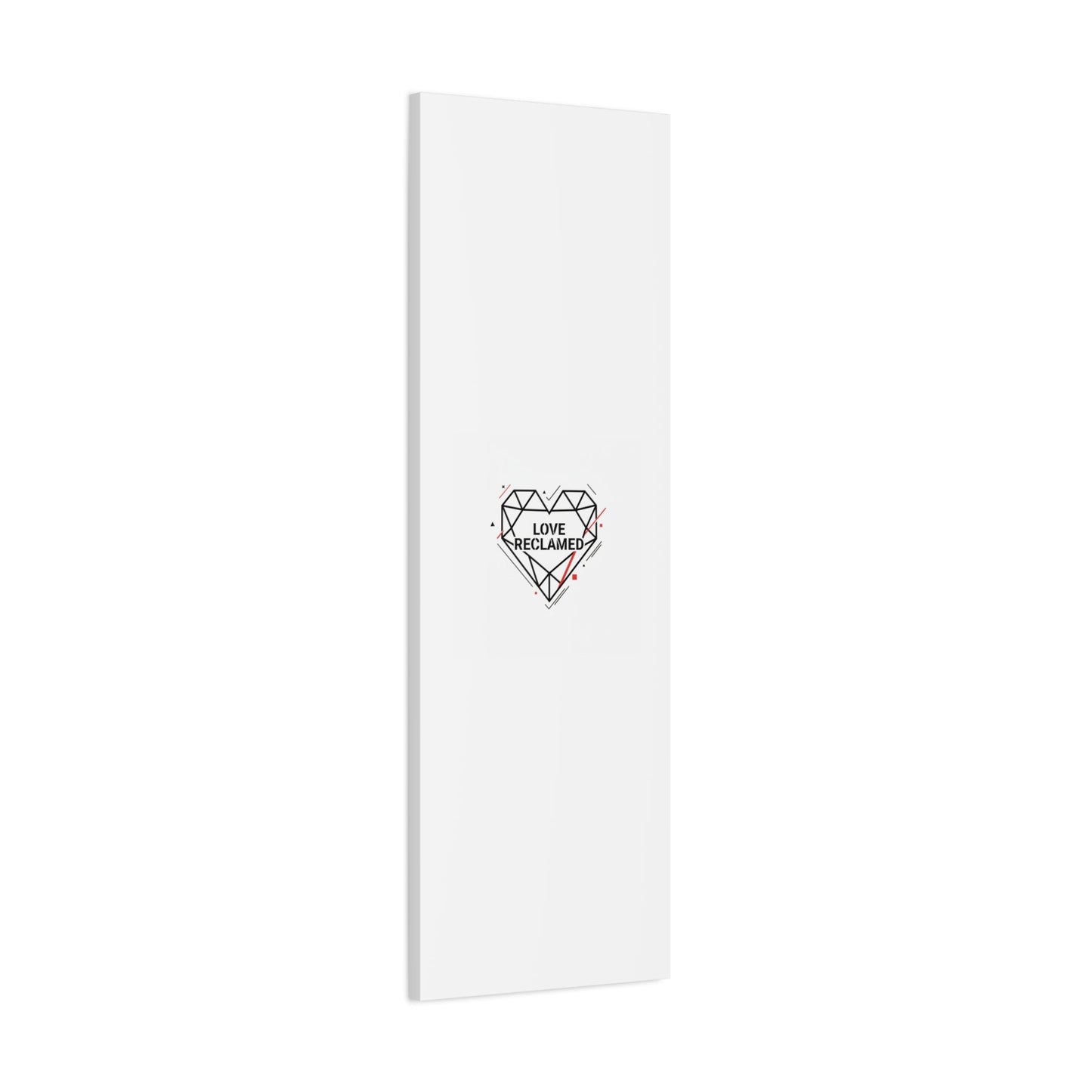 Love Reclaimed Canvas | modern heart design, minimalist love icon