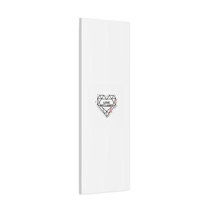 Love Reclaimed Canvas | modern heart design, minimalist love icon