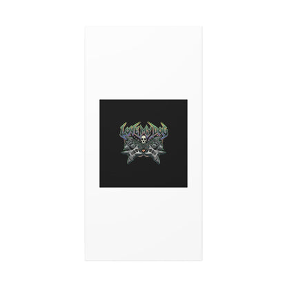 Love My Dog metal font Canvas | gothic wellness quote, edgy self-care merch