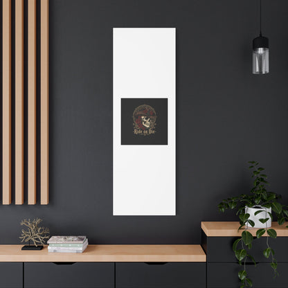 Ride or Die Skull Canvas | Western Skull Art, Gothic Americana