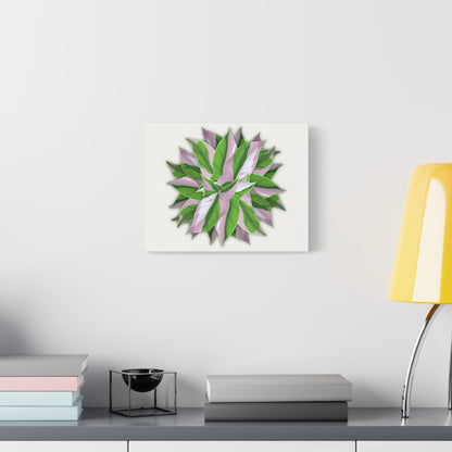 Syngonium Tricolor Pattern Canvas Print – Botanical Wall Art