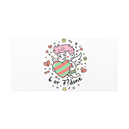 Weird Cupid heart illustration Canvas | Weird Valentine, quirky chaotic love