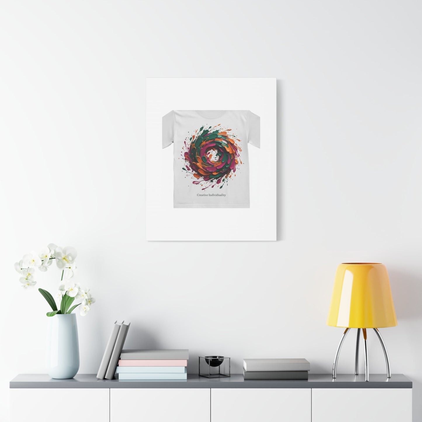 Painterly Abstract Floral Swirl Canvas | Matte Stretched Canvas