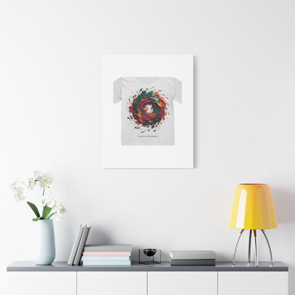 Painterly Abstract Floral Swirl Canvas | Matte Stretched Canvas