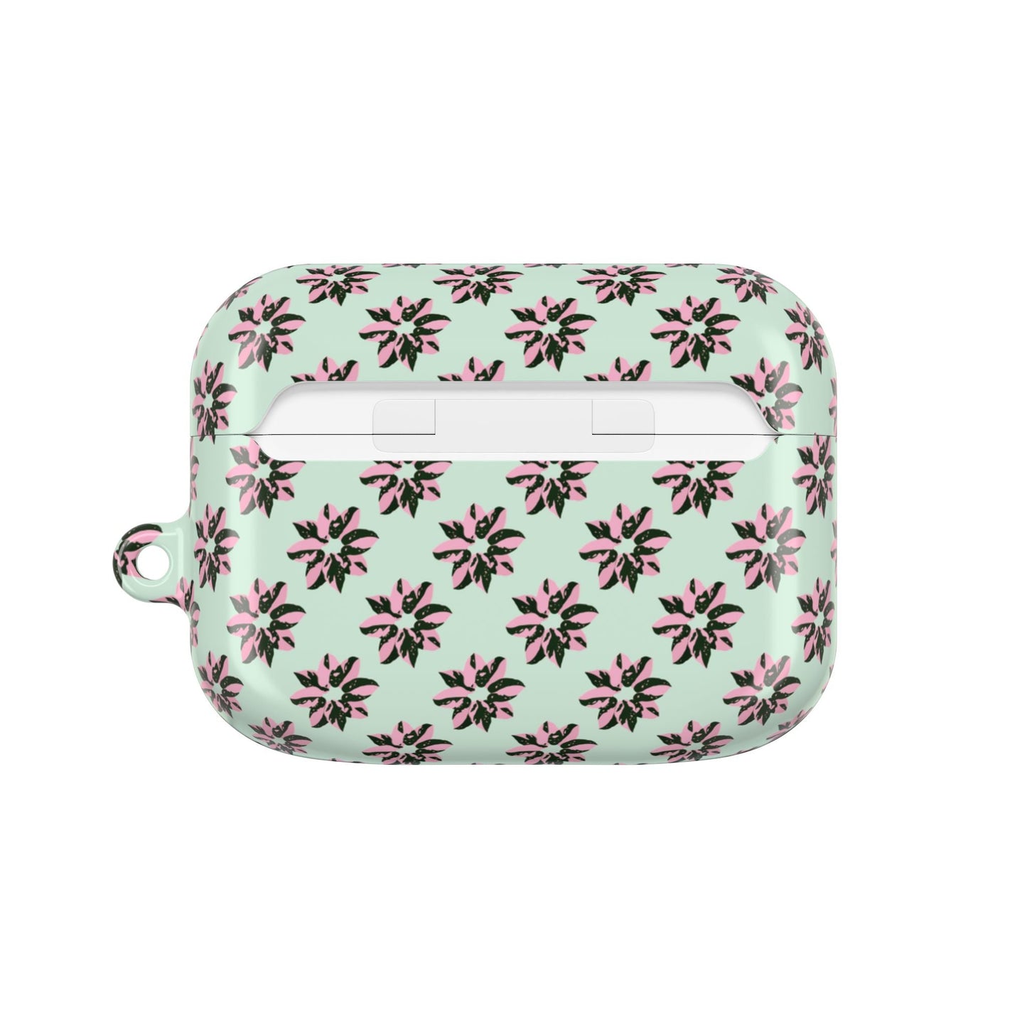 Pink Princess Philodendron Pattern AirPod Case