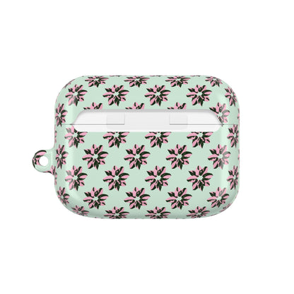 Pink Princess Philodendron Pattern AirPod Case