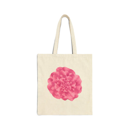 Peony Canvas Tote Bag – Eco Friendly Everyday Carry