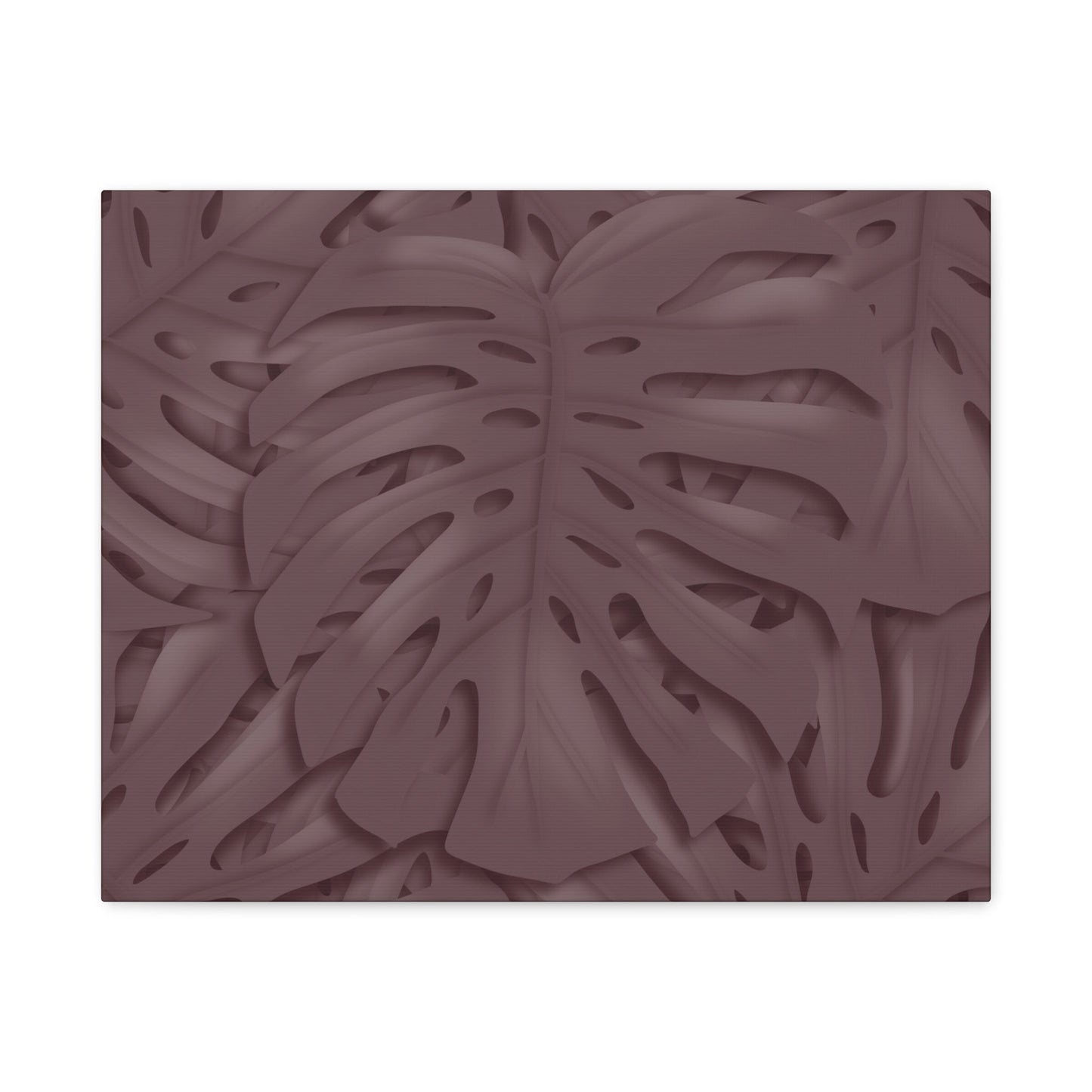 Merlot Monstera Canvas Print – Botanical Wall Art