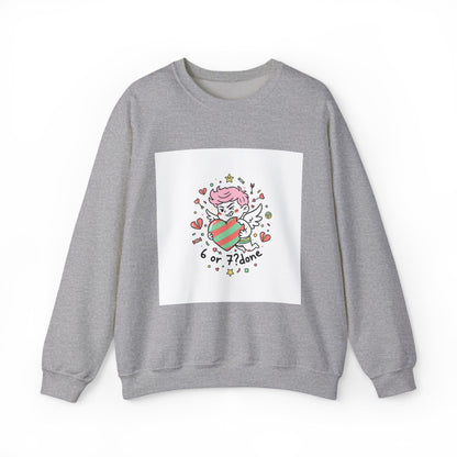 6 7 Weird Cupid Crewneck | Viral Valentine's Sweatshirt | Funny Quirky Love