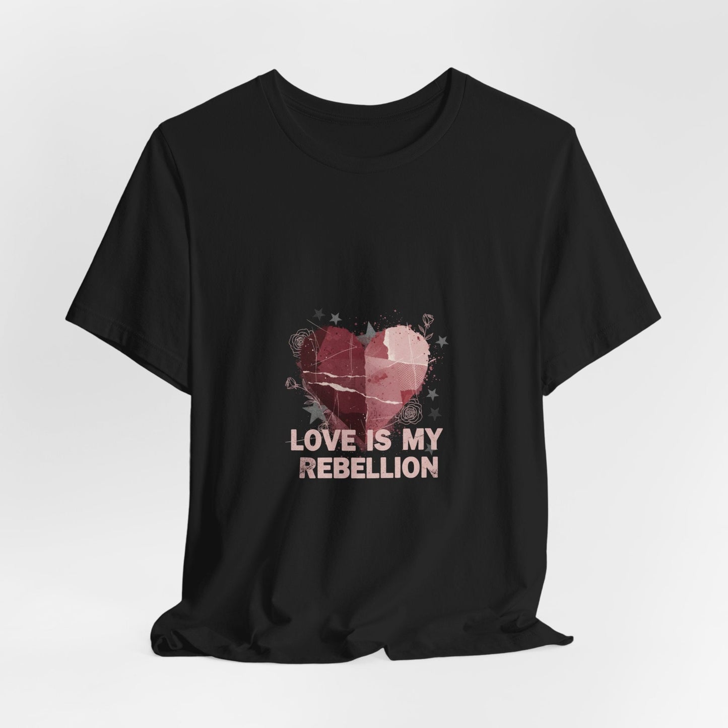 Love Is My Rebellion Tee | grunge heart shirt, distressed love tee